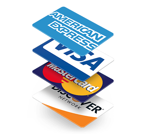 We accept all major credit cards!
